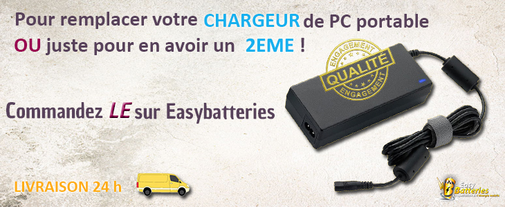 pour remplacer votre chargeur de PC portable ou juste pour en avoir un 2eme